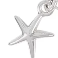Silver Plated Starfish Charm Anklet