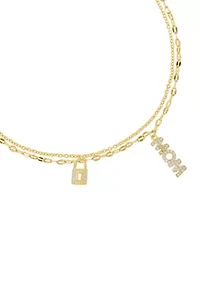 Gold Plated Mom Anklet