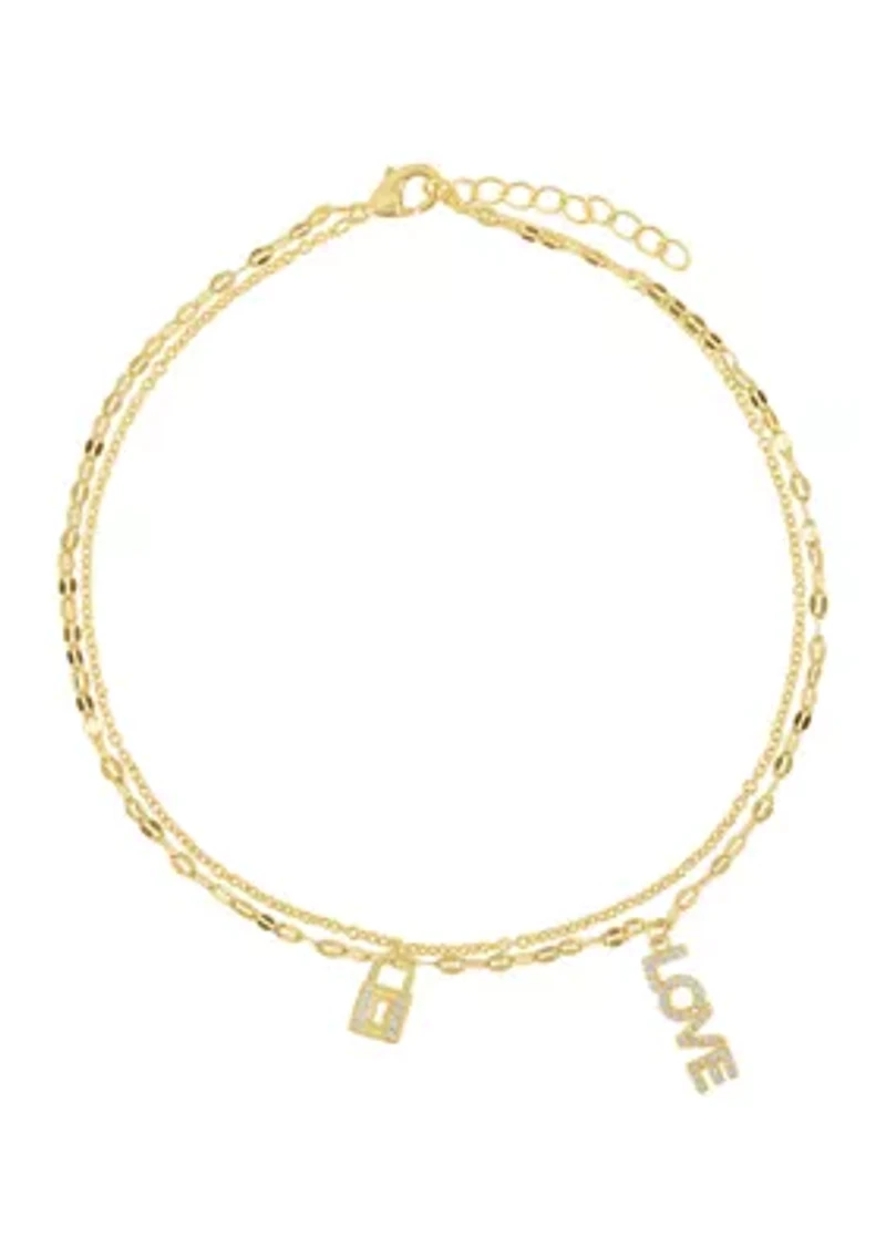 Gold Plated Love Anklet