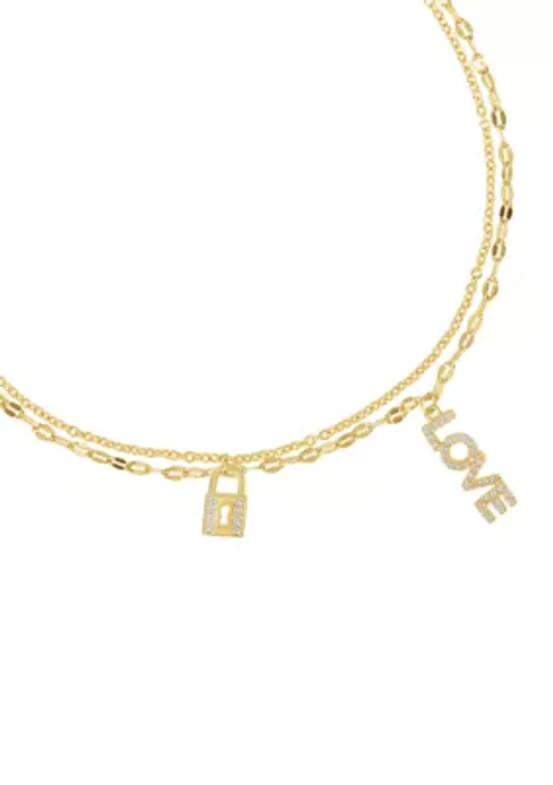 Gold Plated Love Anklet