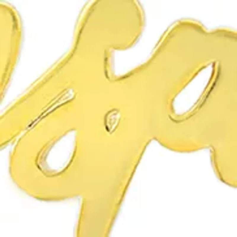 Yellow Gold Fine Silver Plated Cubic Zirconia Inspire Bolo Bracelet