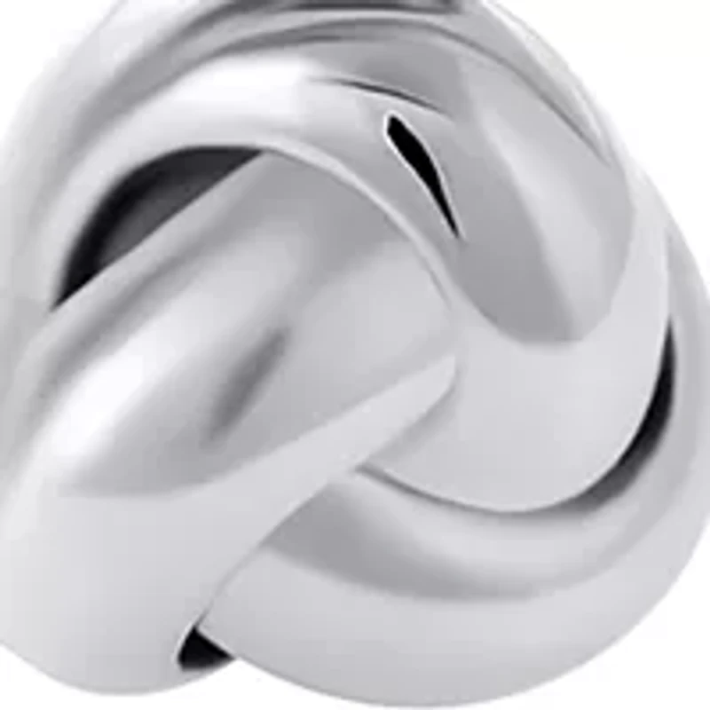 Silver Plated 7.5" Knot Bypass Bangle Bracelet