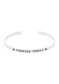 Boxed Fine Silver Plated Bracelet - Cherish Today