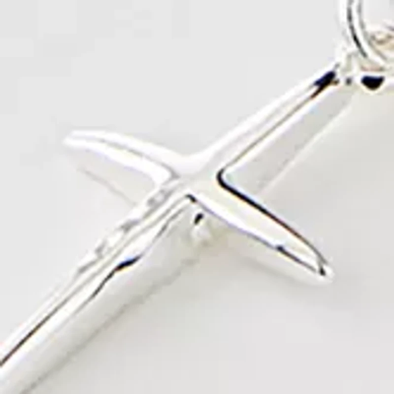 Boxed Silver Plated 18" Faith and Cross Layered Necklace