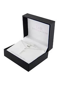 Boxed Silver Plated 18" Faith and Cross Layered Necklace