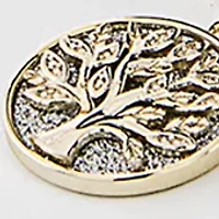 Boxed Gold Plated Cubic Zirconia Tree of Life Pendant Necklace