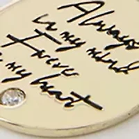 Boxed Silver Plated 16" + 2"  'Always My Mind' Pendant Necklace or Gold