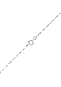Silver Plated Forever In My Heart Locket Necklace