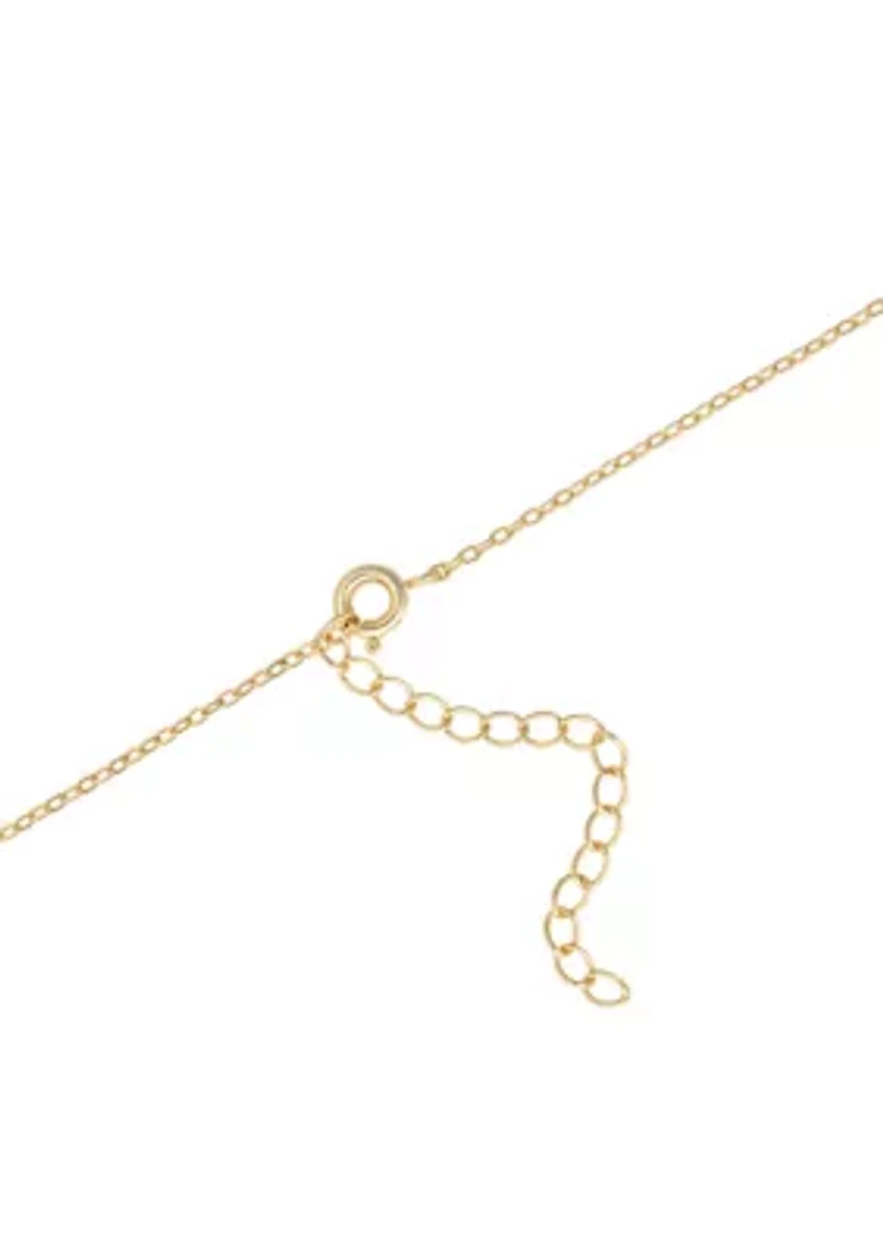 Plated Cubic Zirconia Tree of Life Heart Necklace