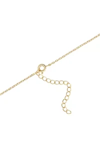 Plated Cubic Zirconia Tree of Life Heart Necklace