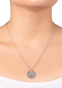 Boxed Silver Plated 18" 'I Love You to the Moon & Back' Pendant Necklace