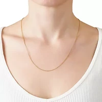 Gold Plated 20IN Box Chain Necklace