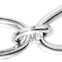 Silver Plated Large Linked Chain Bracelet