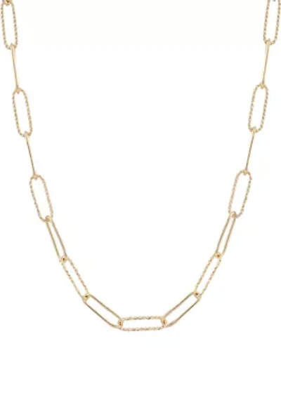 Gold-Plated 16+2" Paperclip Chain Necklace
