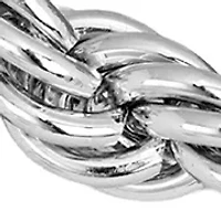 Silver Plated Rope Chain Necklace