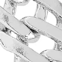 Silver Plated 16'' + 2" Extender Curb Chain Necklace