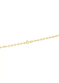Gold Plated 18" 4 Millimeter Beaded Necklace