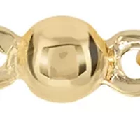 Gold Plated Diamond-Shaped Beaded Chain Necklace