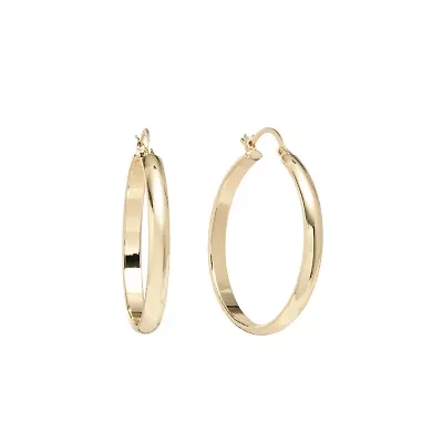 Gold Plated 1.6IN Clicktop Hoop Earrings