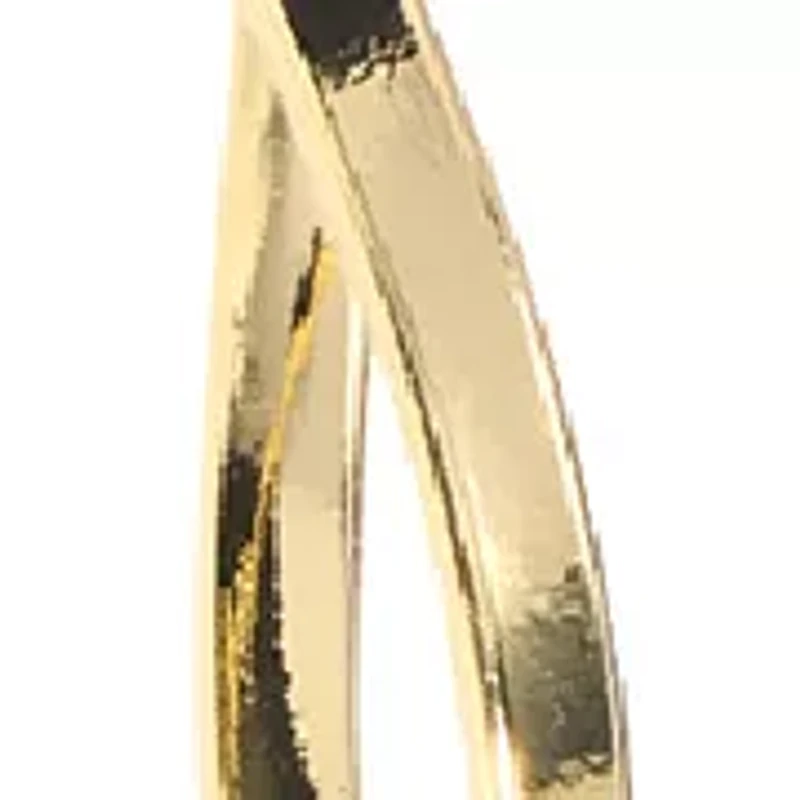 Gold Plated Triple Drop Teardrop Earrings