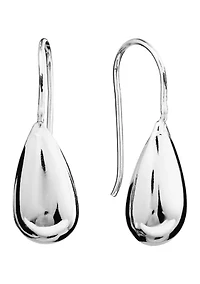 Silver Plated Teardrop Drop Earrings