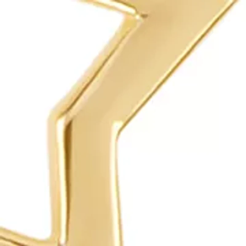 Gold Plated Star Cubic Zirconia Post Earrings