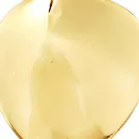 Gold Plated Large Open Teardrop Post Earrings