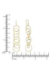 Gold Plated Open Circle Earrings