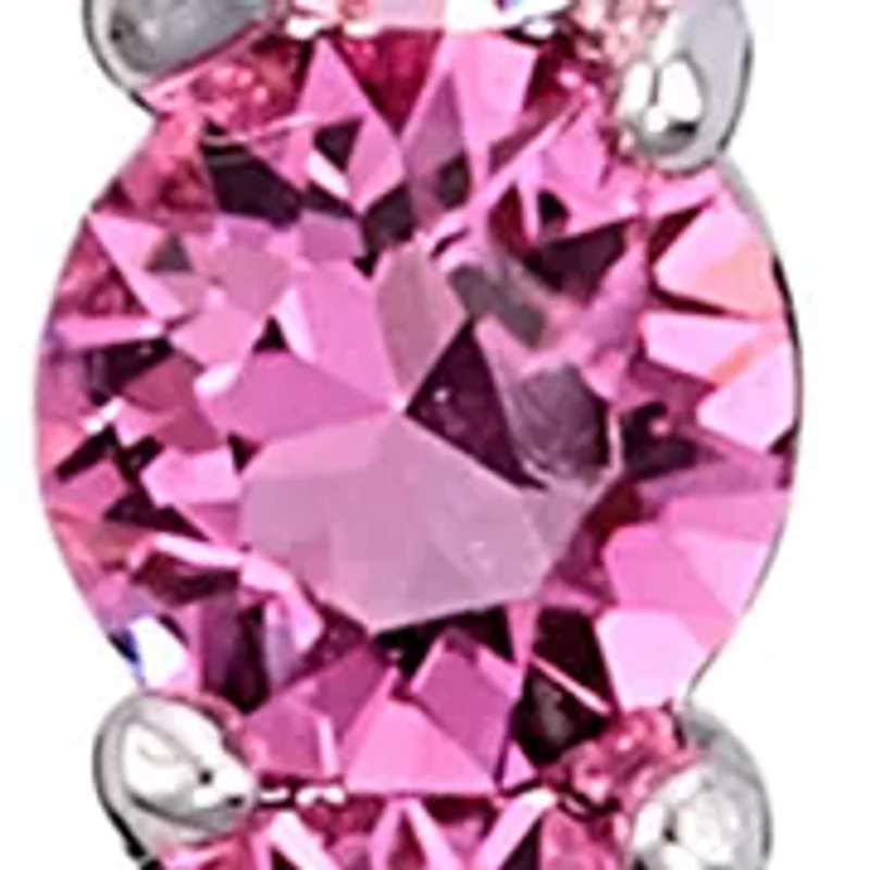 Long Rectangular Crystal Drop Silver Plated Earrings