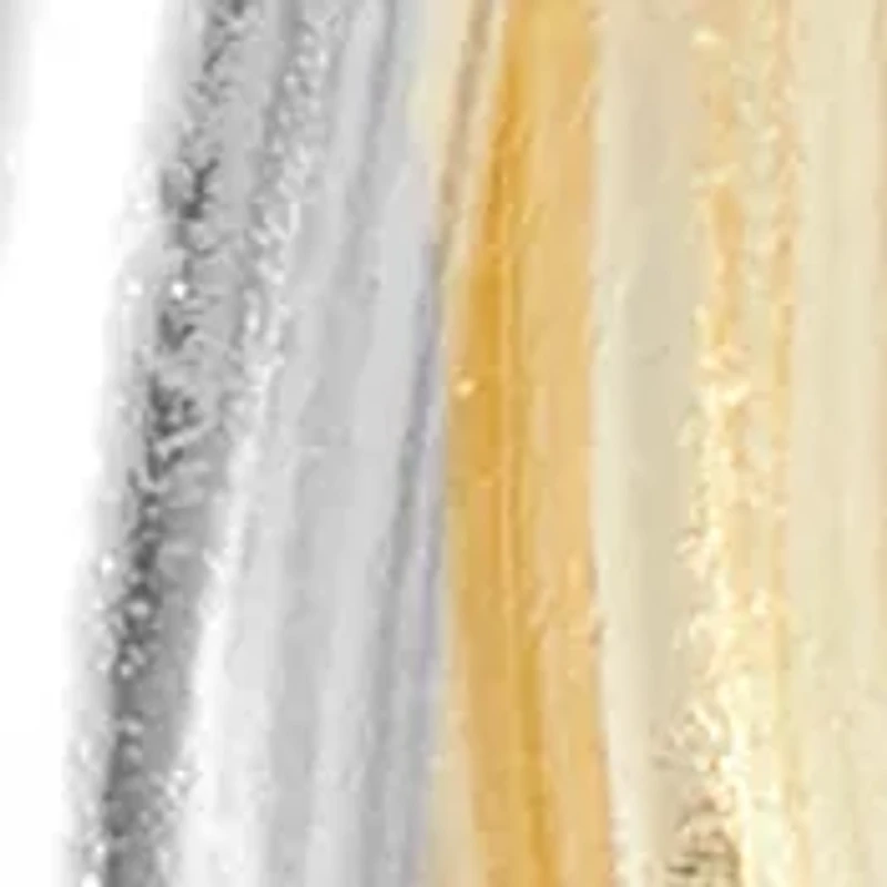 Two Tone Double Row J Hoop Earrings