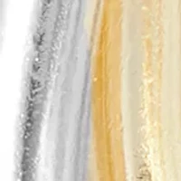 Two Tone Double Row J Hoop Earrings