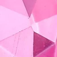 Silver Plated Dark Pink Crystal Pear Marquis Drop Earrings