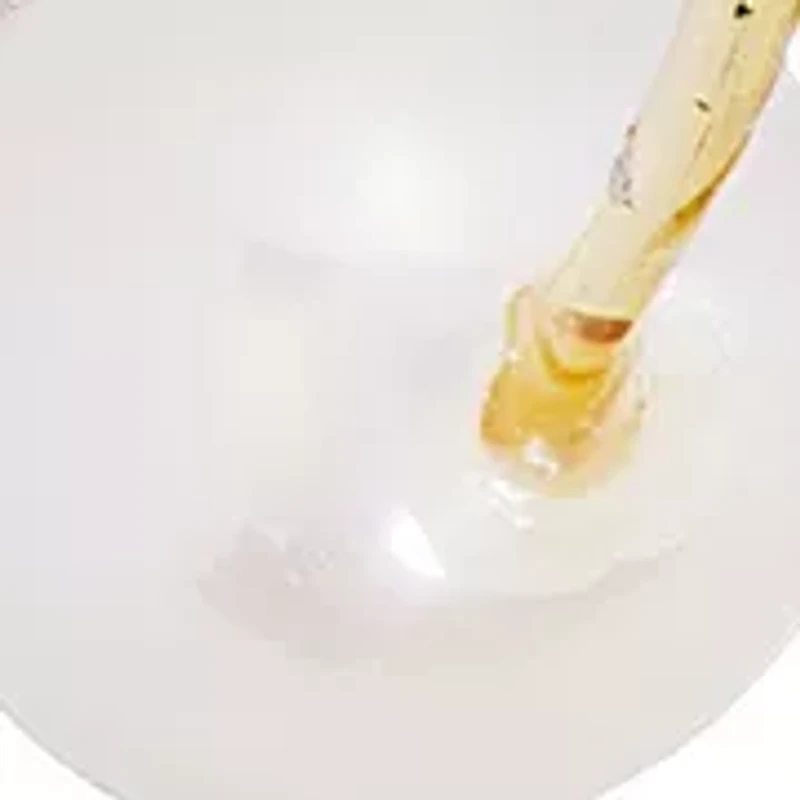 Interlock Gold Tone Hoop Chandelier Earrings