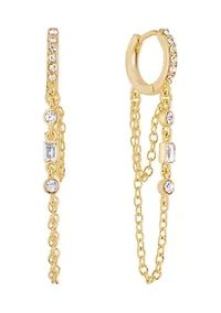 Fine Plated Chain Drop Earrings