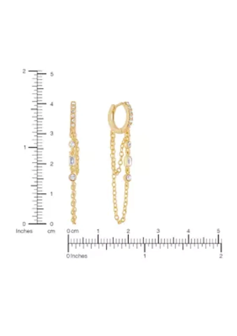 Fine Plated Chain Drop Earrings