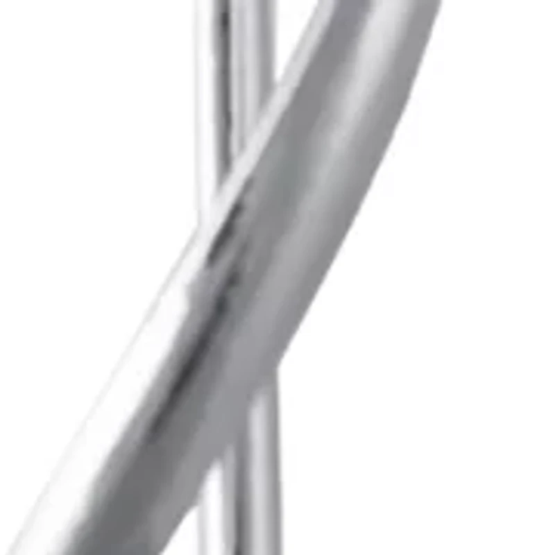 Silver Plated 2.5" Long Drop with Helix Twist Drop Earrings