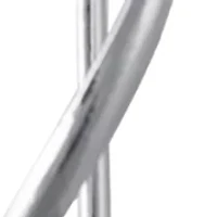 Silver Plated 2.5" Long Drop with Helix Twist Drop Earrings