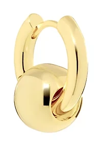 Gold Plated Orbital Click Top Hoop Earrings