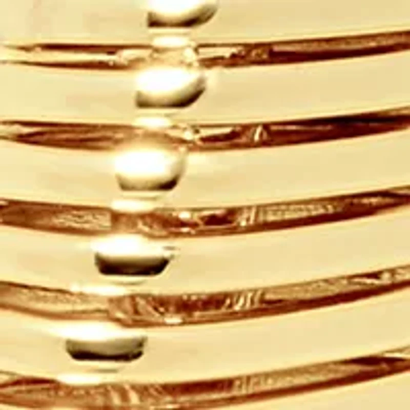 Plated Slink Oblong Hoop Earrings