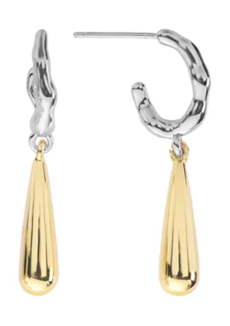 Elongated Pear Earrings