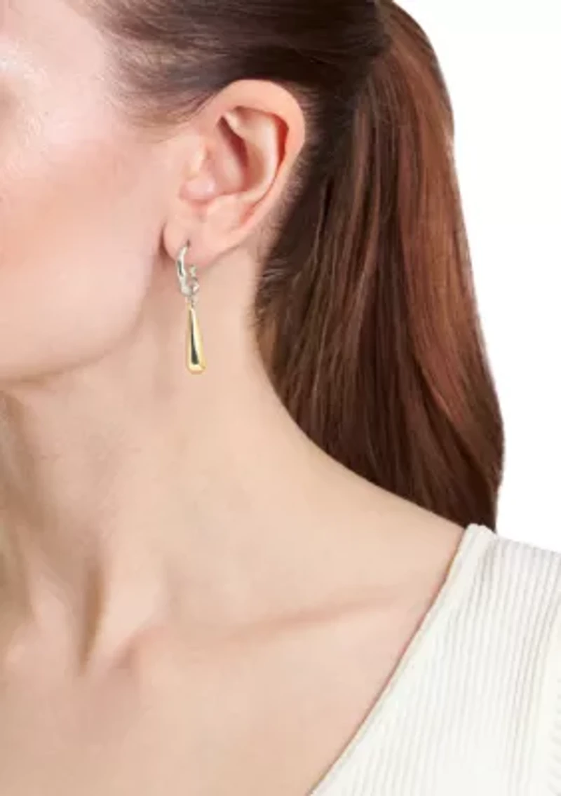Elongated Pear Earrings