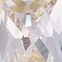  Emerald-Cut Cubic Zirconia Stud Gold Plated Earrings