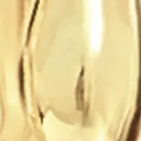 Plated Cubic Zirconia Bamboo Double Row J Hoop Earrings