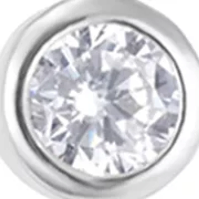 Cross Cubic Zirconia Drop Earrings