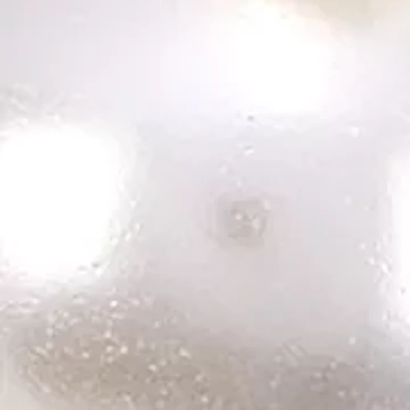 White Beaded C Hoop Earrings