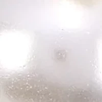 White Beaded C Hoop Earrings