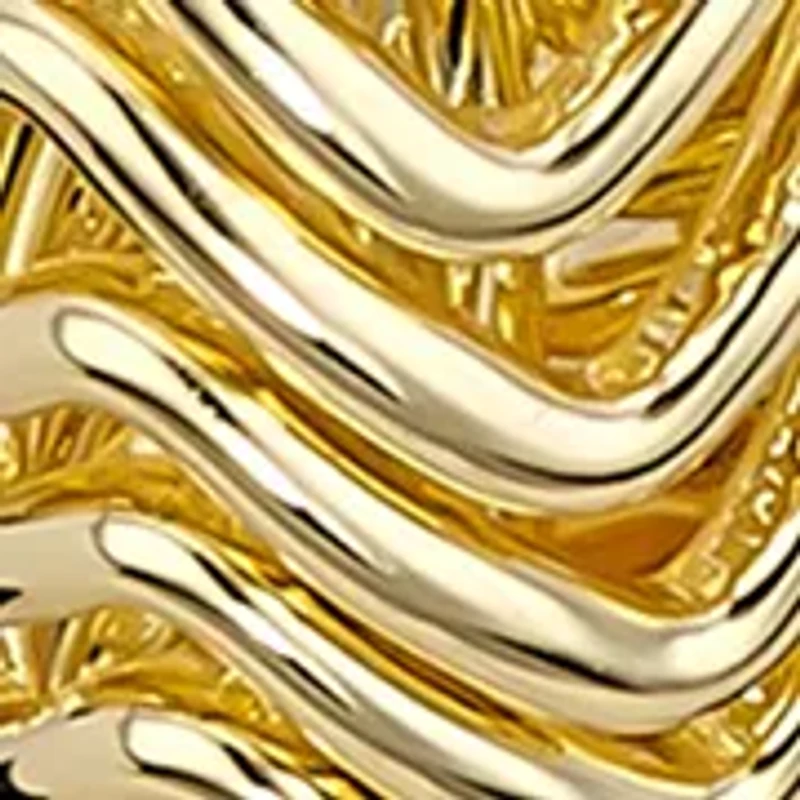 Textured Gold Plated Hoop Earrings