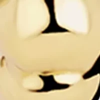 Beaded Texture Gold‑Plated Hoop Earrings 