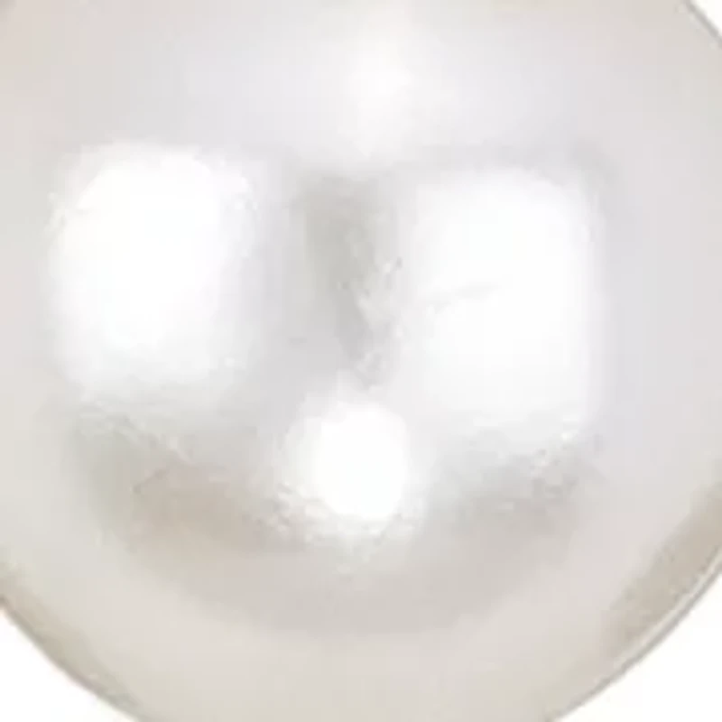 Simulated Pearl Hoop and Cubic Zirconia Gold Plated Earrings