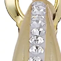 Crystal Gold Plated Hoop Earrings